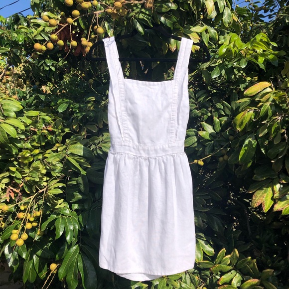 SIR the label Dresses & Skirts - Sir the label white linen tie back mini dress